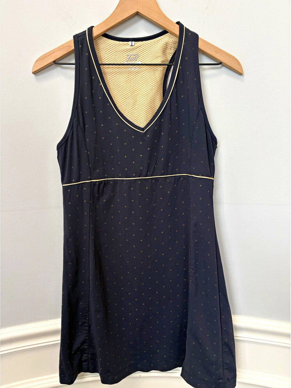 Tail Women’s Black Sleeveless Tennis Athletic Dress w/ Mesh Lining, Size M